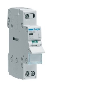 Interrupteur 1P 16A à voyant - COMMANDE SIGNAL  HAGER SBB116