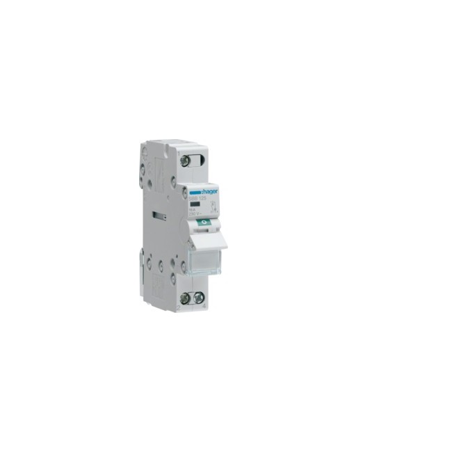 Interrupteur 1P 25A à voyant - COMMANDE SIGNAL  HAGER SBB125