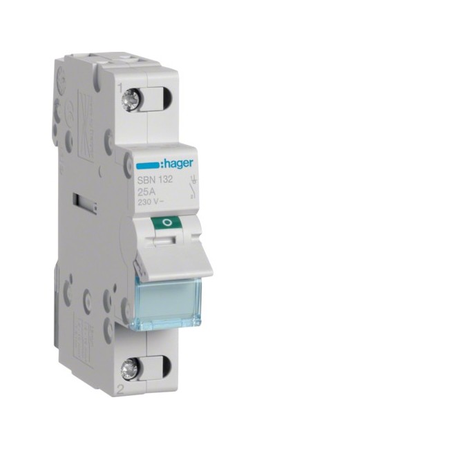 Interrupteur 1P 32A - COMMANDE SIGNAL  HAGER SBN132
