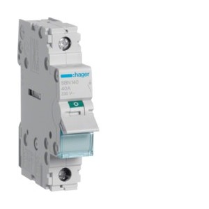 Interrupteur 1P 40A - COMMANDE SIGNAL  HAGER SBN140