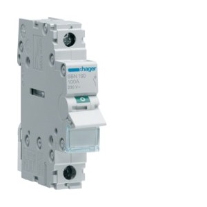 Interrupteur 1P 100A - COMMANDE SIGNAL  HAGER SBN190
