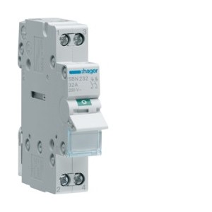 Interrupteur 2P 32A - COMMANDE SIGNAL  HAGER SBN232