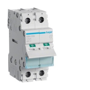 Interrupteur 2P 125A - COMMANDE SIGNAL  HAGER SBN299