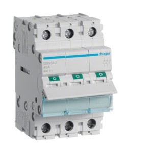 Interrupteur 3P 40A - COMMANDE SIGNAL  HAGER SBN340