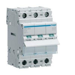 Interrupteur 3P 63A - COMMANDE SIGNAL  HAGER SBN363