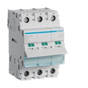 Interrupteur 3P 100A - COMMANDE SIGNAL  HAGER SBN390