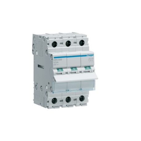 Interrupteur 3P 125A - COMMANDE SIGNAL  HAGER SBN399