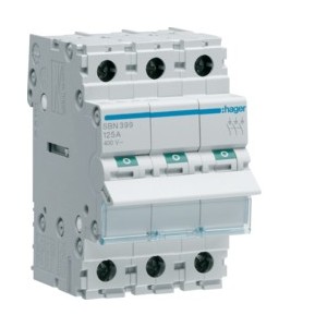 Interrupteur 3P 125A - COMMANDE SIGNAL  HAGER SBN399
