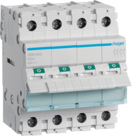 Interrupteur 4P 63A - COMMANDE SIGNAL  HAGER SBN463