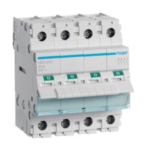 Interrupteur 4P 80A - COMMANDE SIGNAL  HAGER SBN480