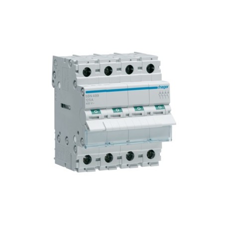 Interrupteur 4P 125A - COMMANDE SIGNAL  HAGER SBN499