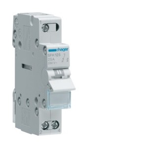 inverseur 1P 25A, amont, I-II - COMMANDE SIGNAL  HAGER SFH125