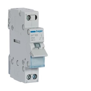 inverseur 1P 25A, amont,I-0-II - COMMANDE SIGNAL  HAGER SFT125