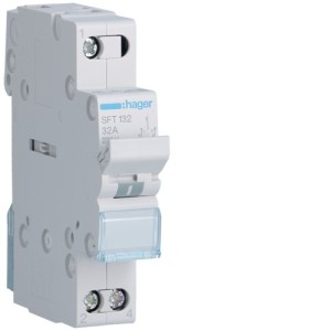 inverseur 1P 32A, amont,I-0-II - COMMANDE SIGNAL  HAGER SFT132