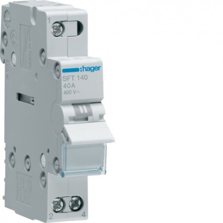 inverseur 1P 40A, amont,I-0-II - COMMANDE SIGNAL  HAGER SFT140