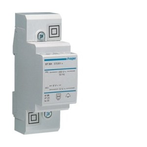 Transfo sonnerie 4VA 230/8-12V - COMMANDE SIGNAL  HAGER ST301