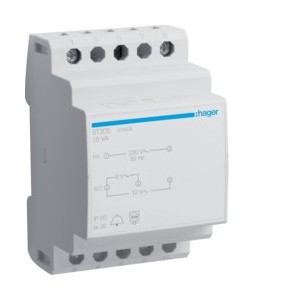 Transfo sonnerie16VA 230/8-12V - COMMANDE SIGNAL  HAGER ST305