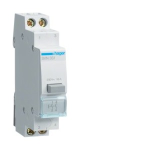 bouton poussoir 2F impulsion - COMMANDE SIGNAL  HAGER SVN331