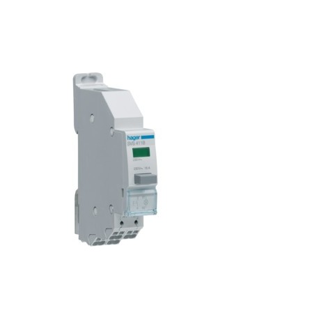 BP 1F imp+voy vert 230V SanVis - COMMANDE SIGNAL  HAGER SVS411B