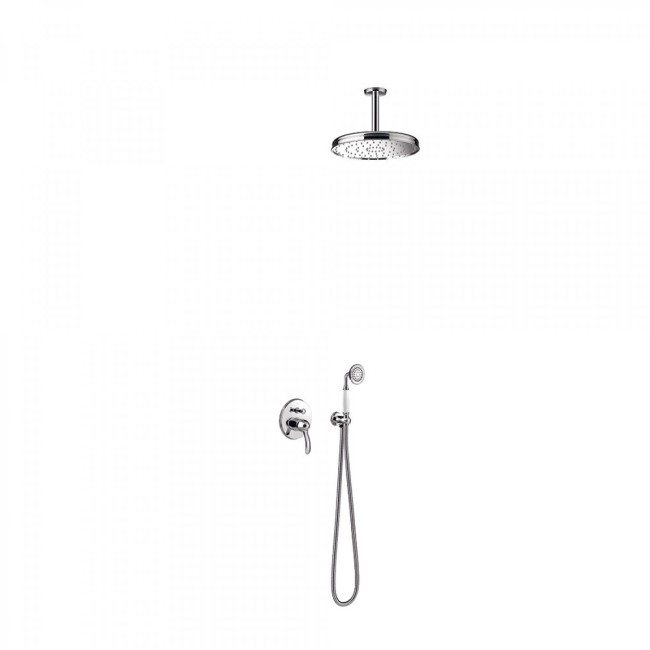 Kit douche à encastrer avec fermeture et réglage du débit - TRES 24218004