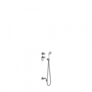 Kit thermostatique baignoire encastré avec fermeture et réglage du débit (2 voies)  - TRES 24235201