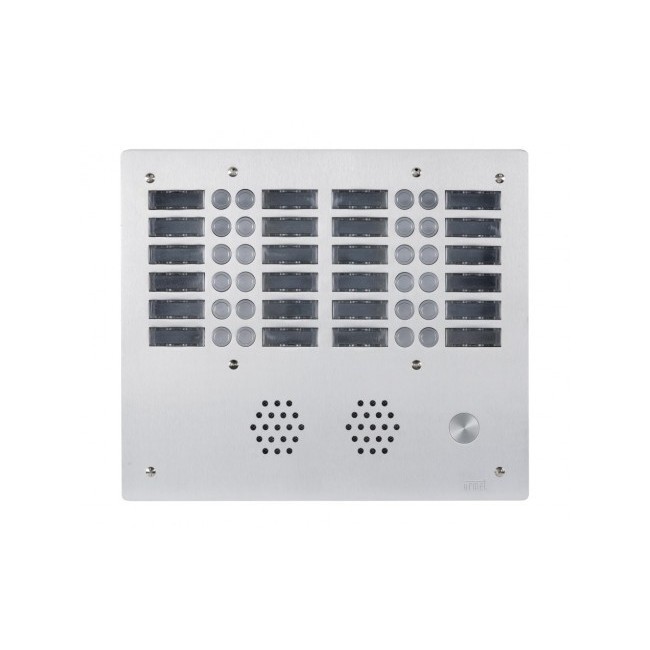 Plaque a.v alu 6mm 4r 24bp - URMET 7774/24