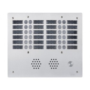 Plaque a.v alu 6mm 4r 24bp - URMET 7774/24