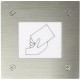 Boîtier inox encastré avec lecteur TERTIAIRE affleurant intégré VBEAFT - Aiphone 122009