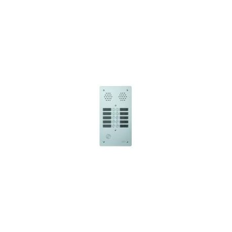 Plaque a.v alu 6mm 2r 10bp - URMET 7772/10