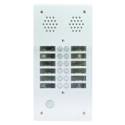 Plaque a.v alu 6mm 2r 12bp - URMET 7772/12