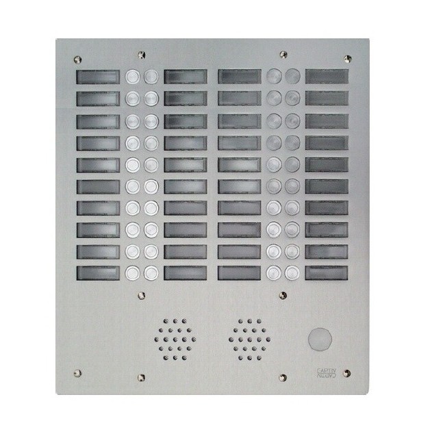 Plaque a.v alu 6mm 4r 40bp - URMET 7774/40