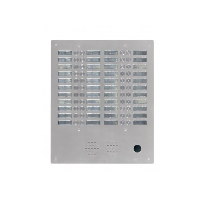 Plaque a.v alu 6mm 4r 44bp - URMET 7774/44