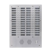 Plaque a.v alu 6mm 4r 52bp - URMET 7774/52