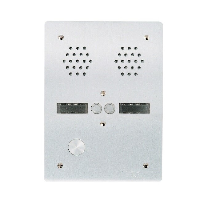 Plaq alu 6mm 2r 2bp - URMET 7772/2