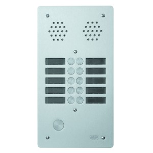 Plaque a.v alu 6mm 2r 10bp - URMET 7772/10