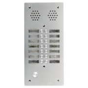 Plaque a.v alu 6mm 2r 14bp - URMET 7772/14