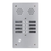 Plaque a.v alu 6mm 2r 08bp - URMET 7772/8