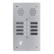 Plaque a.v alu 6mm 2r 08bp - URMET 7772/8