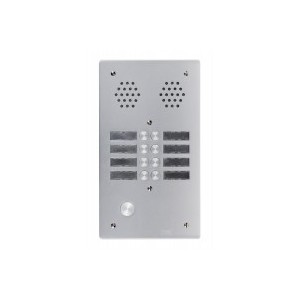 Plaque a.v alu 6mm 2r 08bp - URMET 7772/8