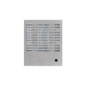 Plaque a.v alu 6mm 4r 44bp - URMET 7774/44