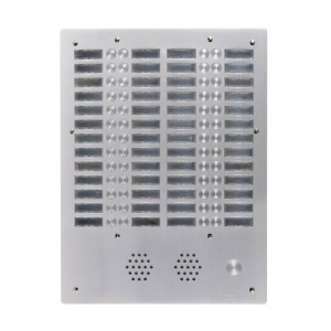 Plaque a.v alu 6mm 4r 52bp - URMET 7774/52