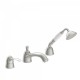 Mitigeur bain d’étagère avec inverseur. · Douchette anticalcaire Ø 78 mm. · Débit : 3 bar – 16 l/min - TRES 24214501AC
