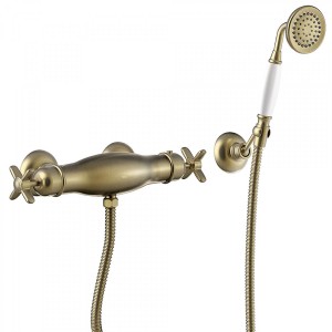 Douche thermostatique Douchette à main anticalcaire avec support orientable. Flexible double agrafage - TRES 24216409LV
