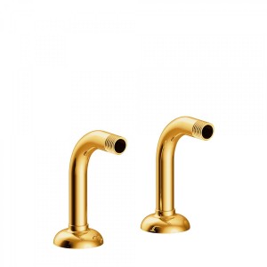 Colonnettes pour robinet de baignoire Or 24K - TRES 24287101OR