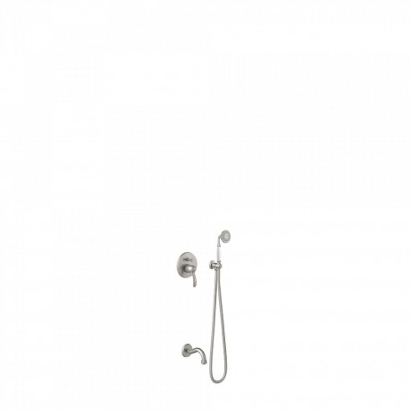 Kit bain‑douche à encastrer avec fermeture et réglage du débit  Acier TRES-CLASIC- TRES 24218005AC