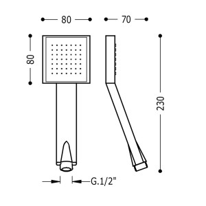 Douche anticalcaire LOFT  - TRES 134612