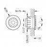 Jet encastré d'hydromassage avec 1 type de jet orientable - TRES 9161515