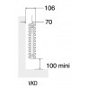 Radiateur chauffage central ACOVA KEVA Horizontal Double 1211W VKD-059-100