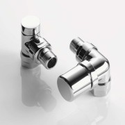 Kit G robinetterie manuelle thermostatisable  équerre d'angle droit pour radiateur - ACOVA 991528