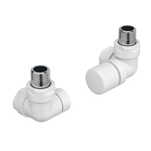 Pack robinetterie manuelle thermostatisable équerre d'angle droit pour sèche-serviettes - ACOVA 991491